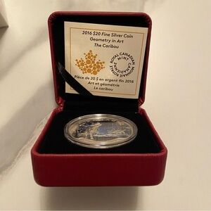 GEOMETRY IN ART: THE CARIBOU – 2016 $20 Fine Silver Coin – Royal Canadian Mint